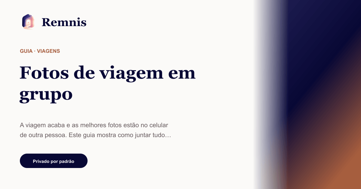 Remnis — Fotos de viagem em grupo