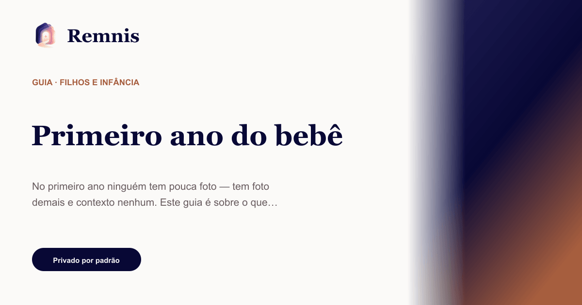 Remnis — Primeiro ano do bebê